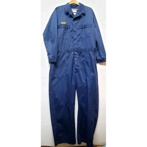 Vintage Military Blue Coveralls 48L Mens Utility‎ Work Jumpsuit USA